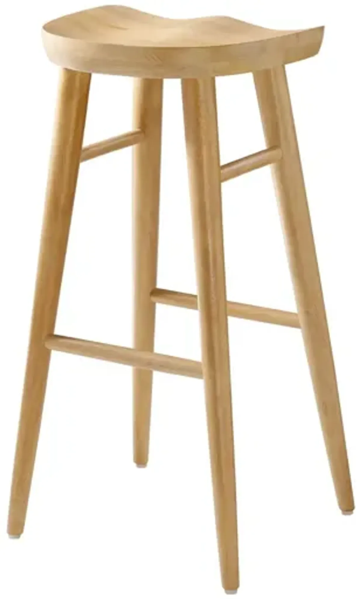 Saville Backless Wood Bar Stools - Set of 2