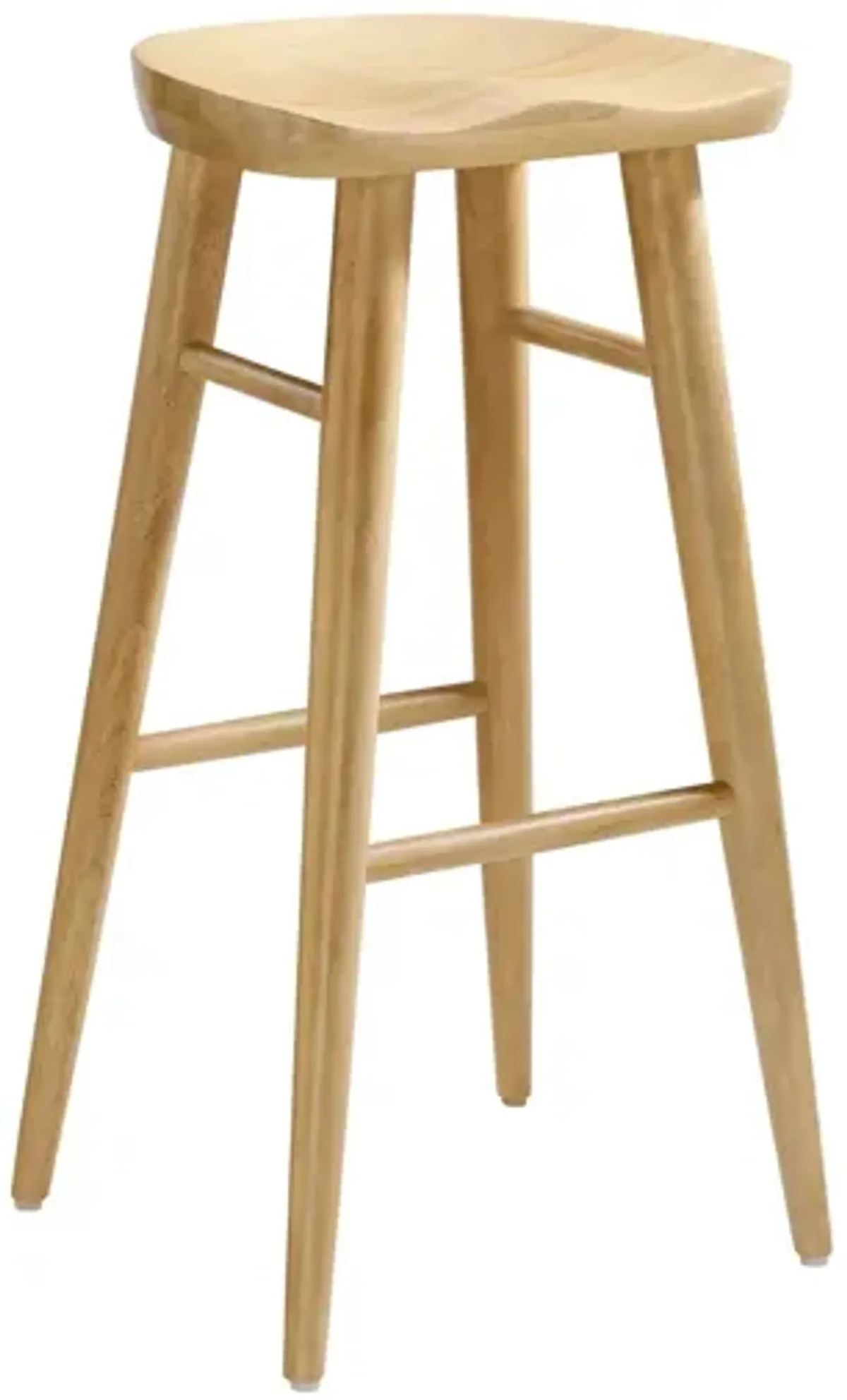 Saville Backless Wood Bar Stools - Set of 2