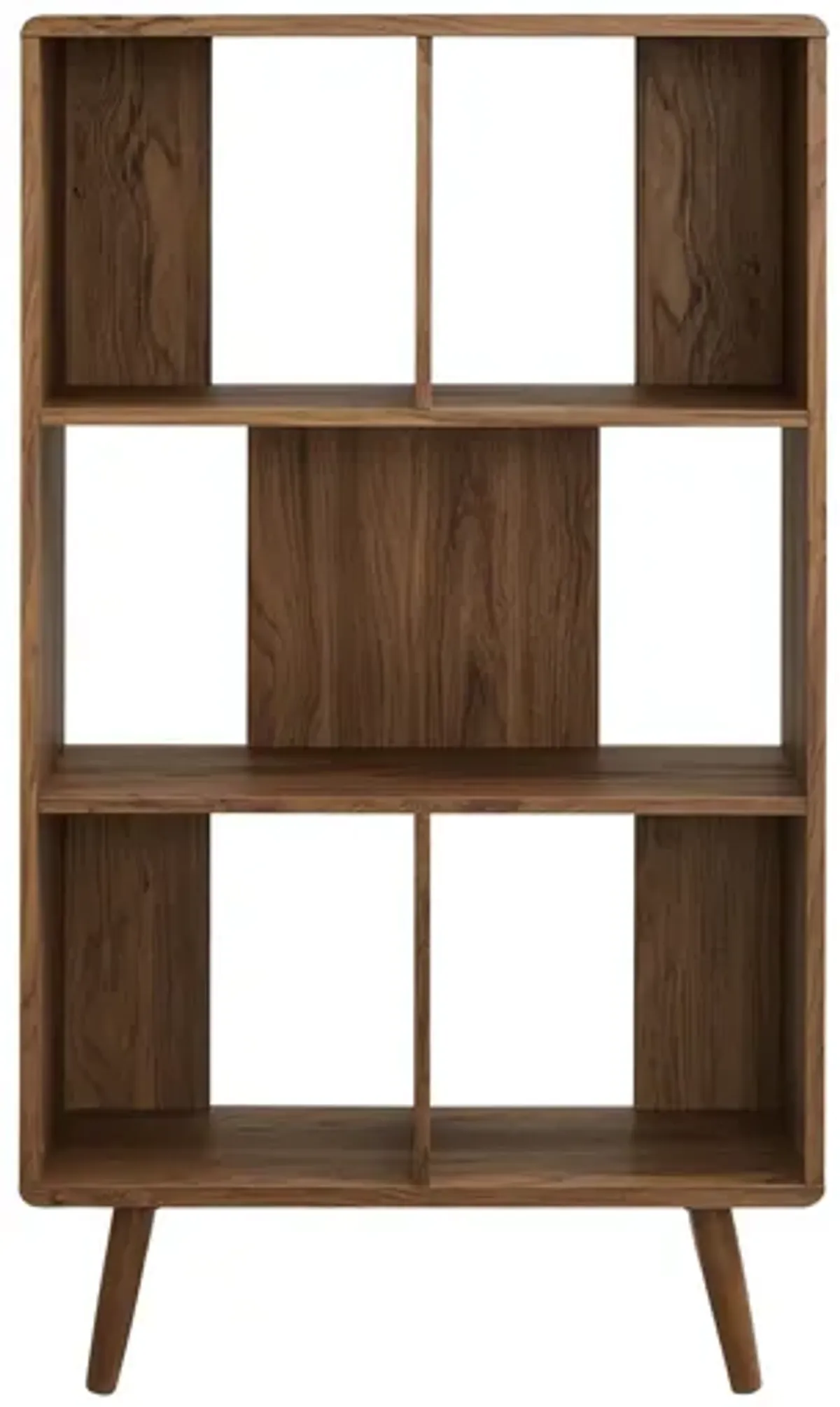 Transmit 5-Shelf Wood Grain Bookcase by Modway