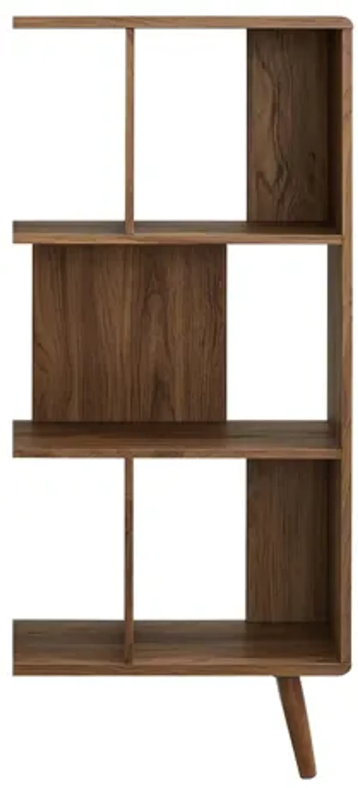 Transmit 5-Shelf Wood Grain Bookcase by Modway