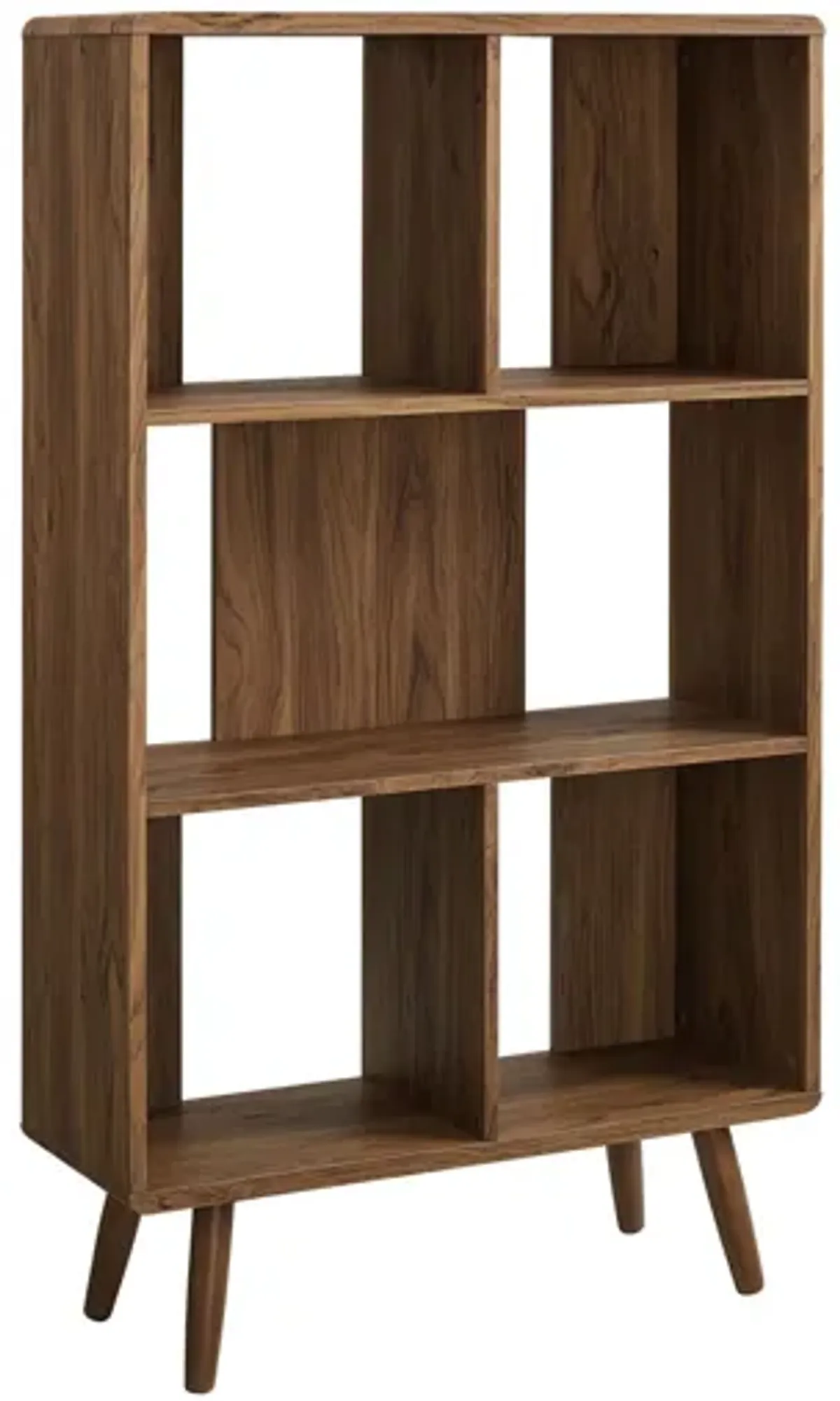 Transmit 5-Shelf Wood Grain Bookcase by Modway