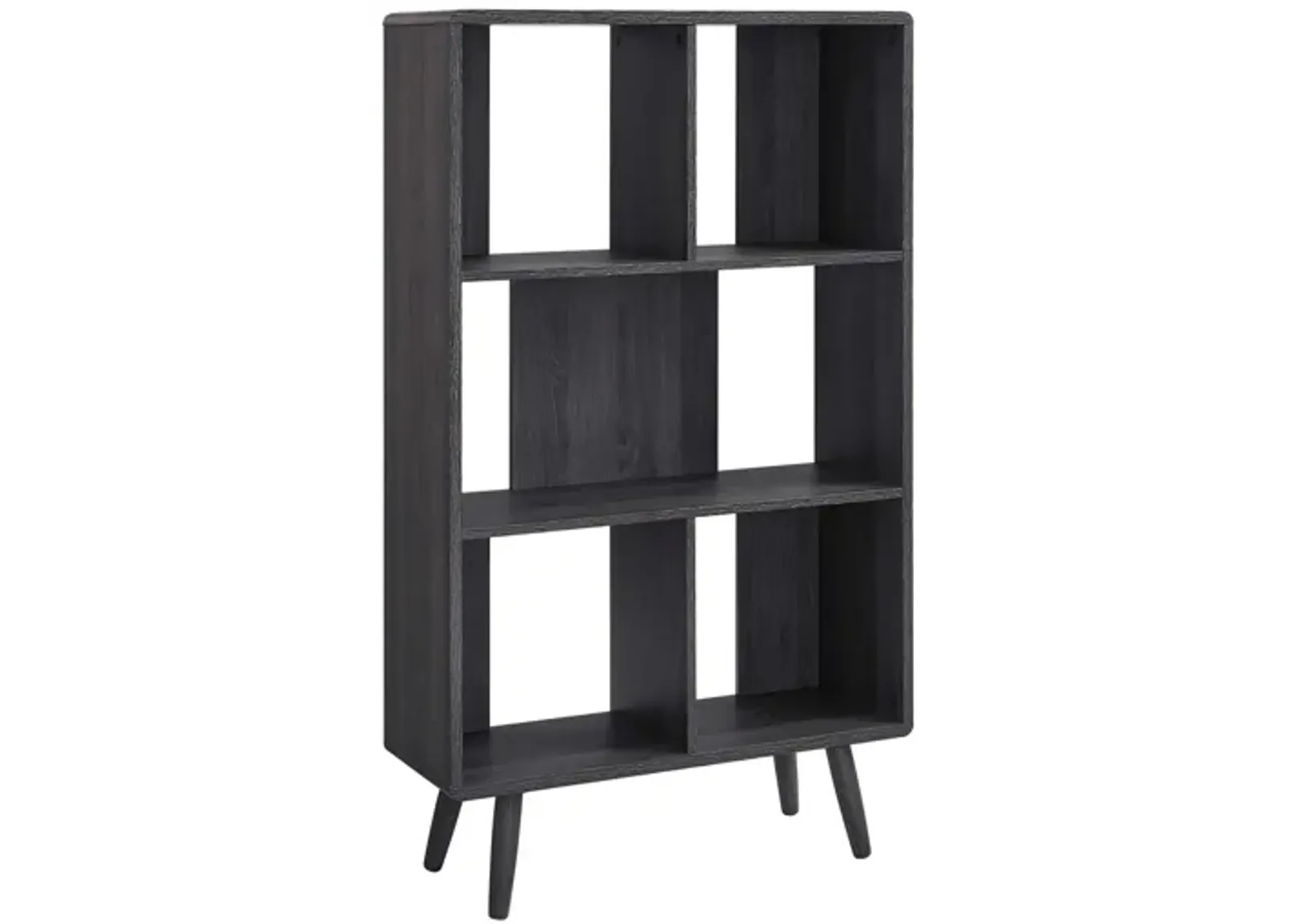 Transmit 5 Shelf Wood Grain Bookcase by Modway