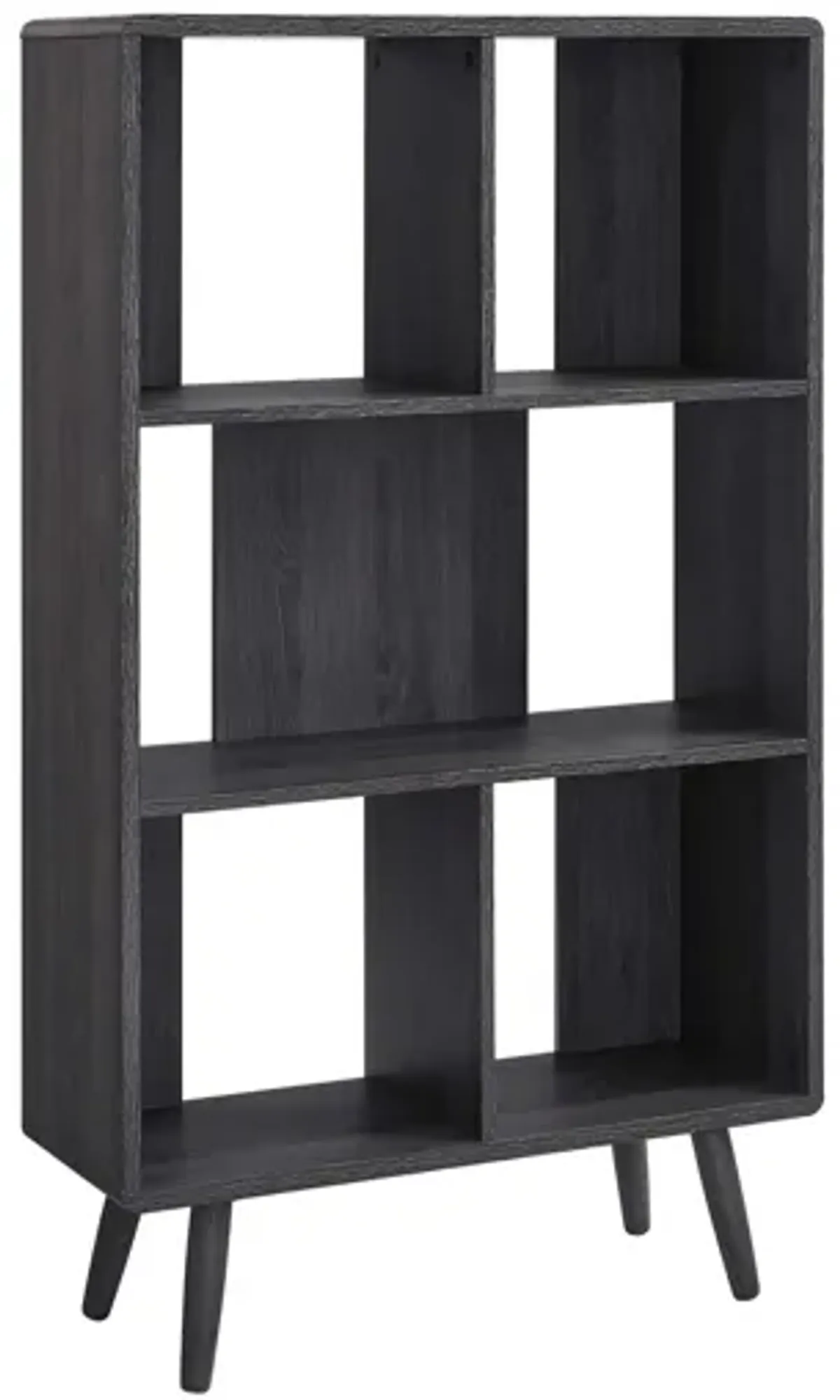 Transmit 5 Shelf Wood Grain Bookcase by Modway