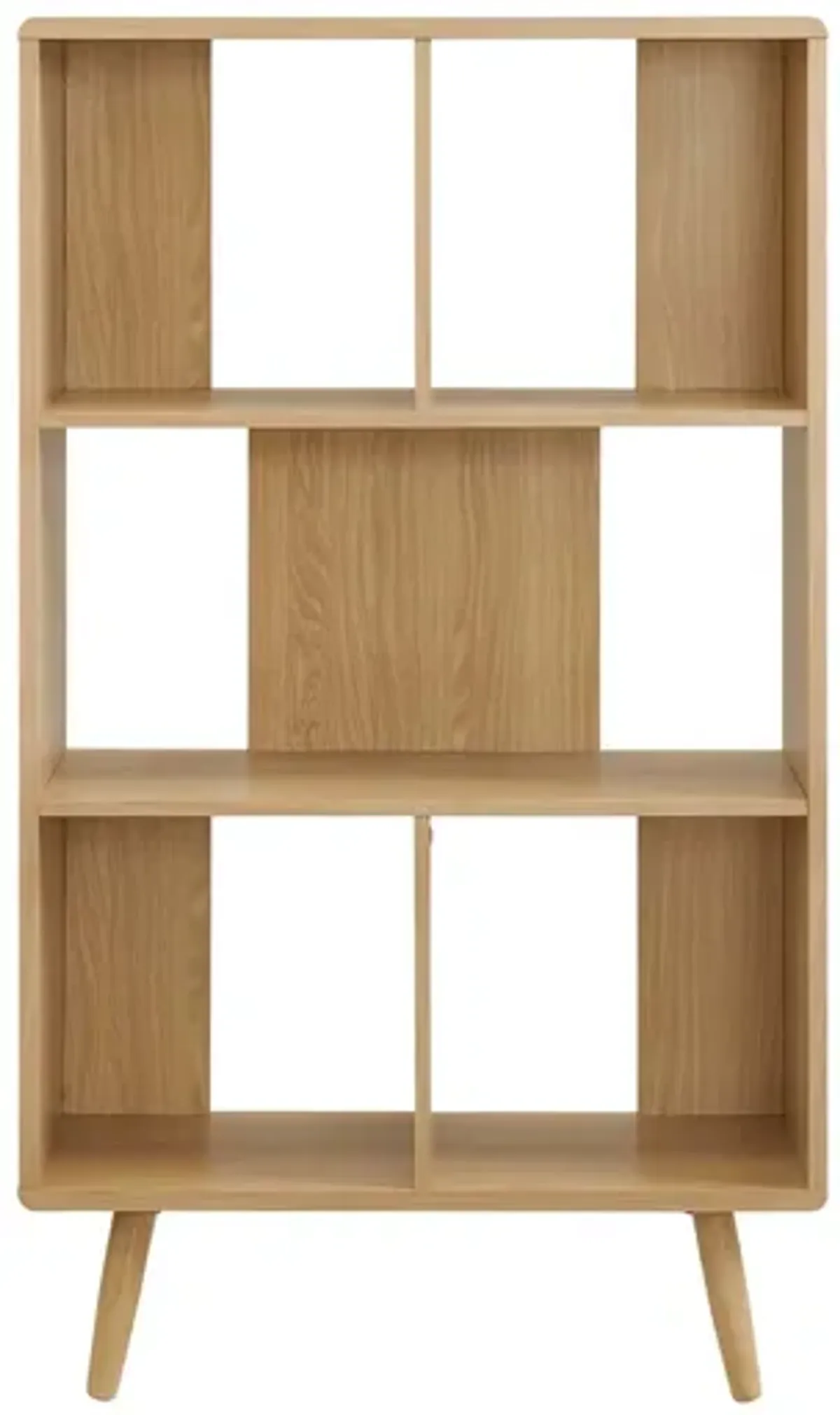 Transmit 5-Shelf Wood Grain Bookcase by Modway