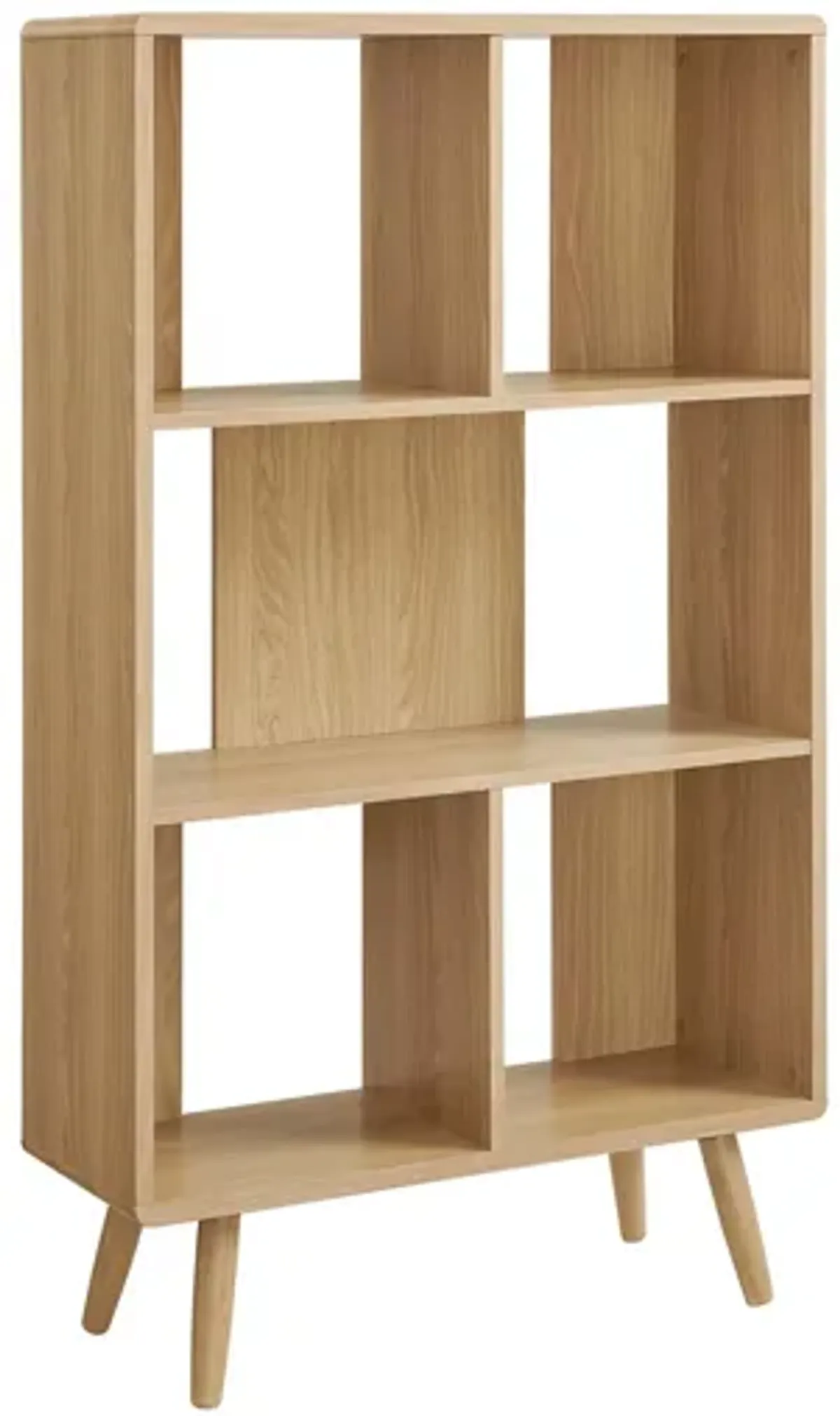 Transmit 5-Shelf Wood Grain Bookcase by Modway