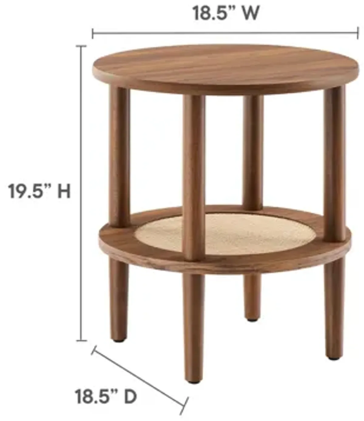 Torus Round Side Table by Modway