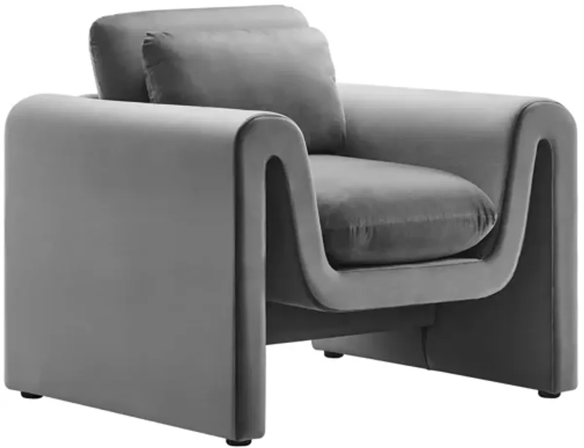 Waverly Performance Velvet Armchair by Modway