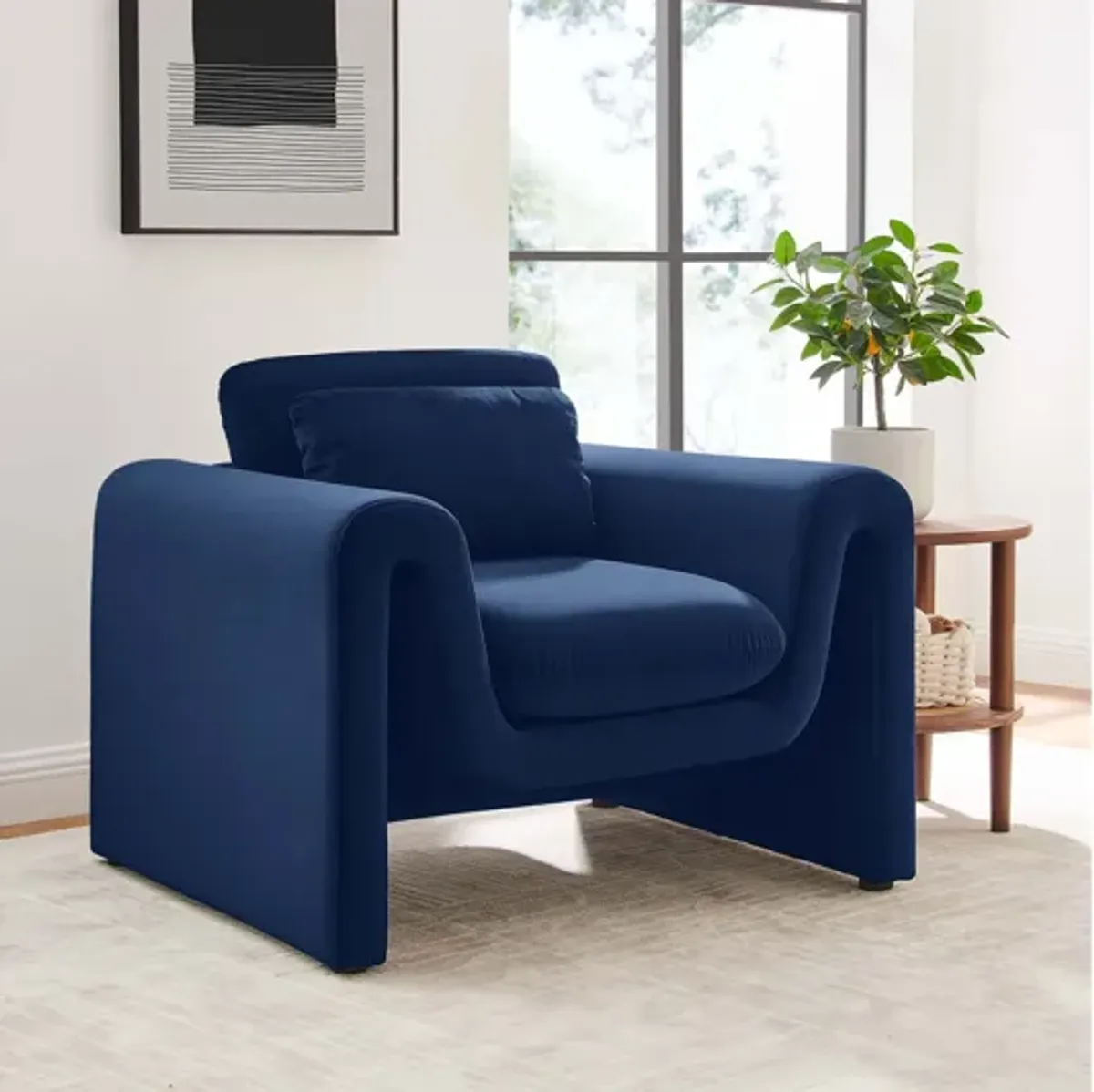 Waverly Performance Velvet Armchair