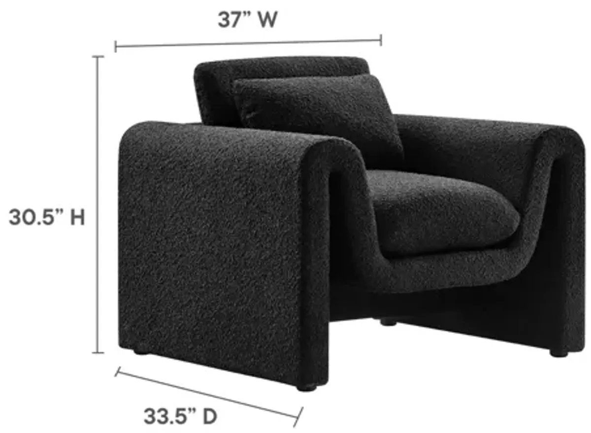 Waverly Boucle Upholstered Armchair