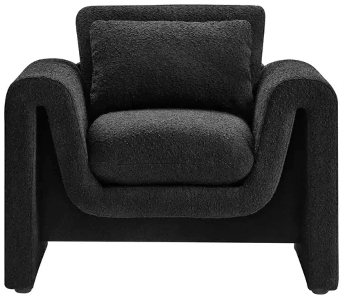 Waverly Boucle Upholstered Armchair