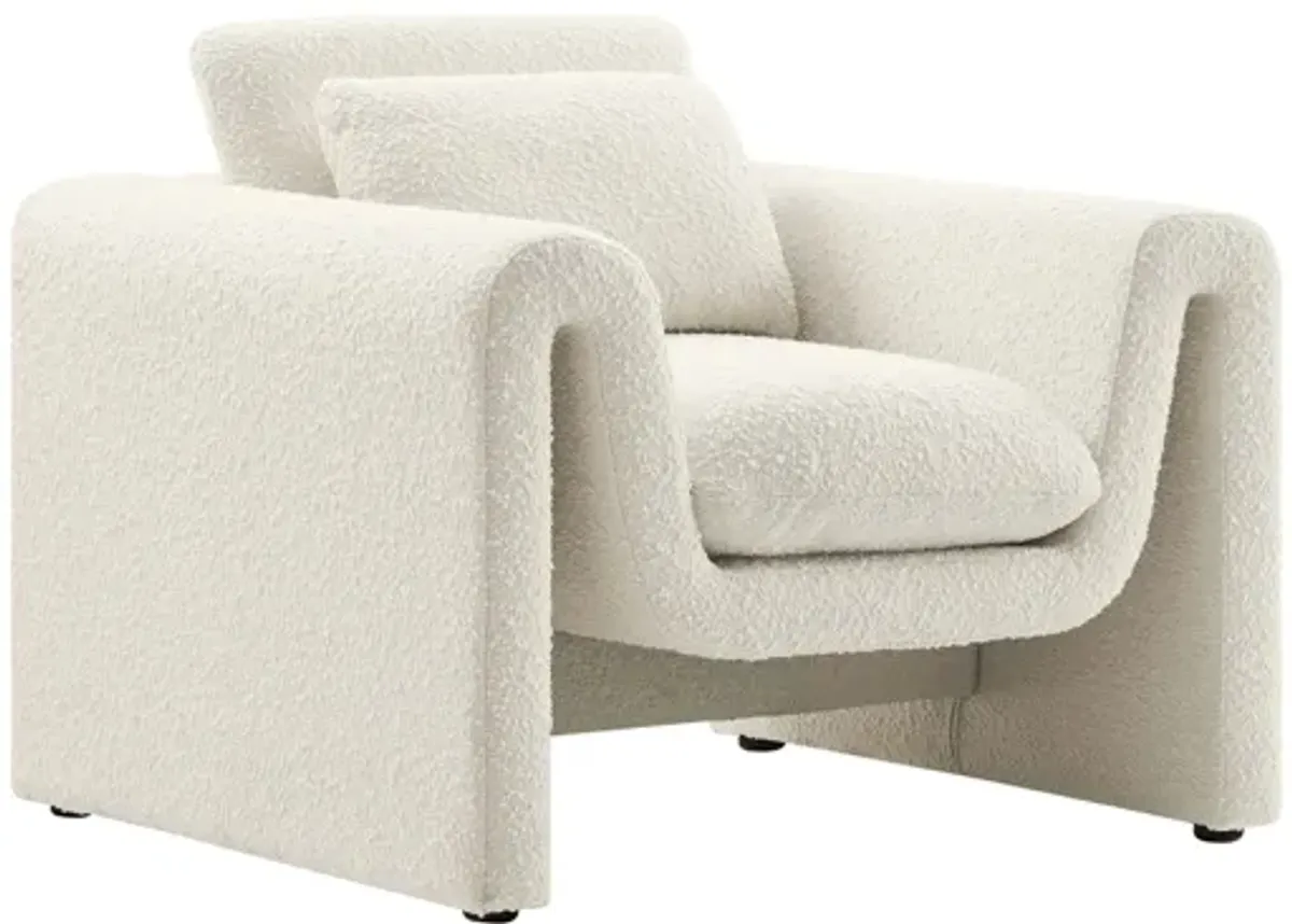 Waverly Boucle Upholstered Armchair