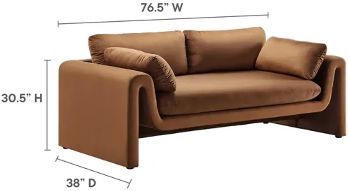 Waverly Performance Velvet Sofa by Modway