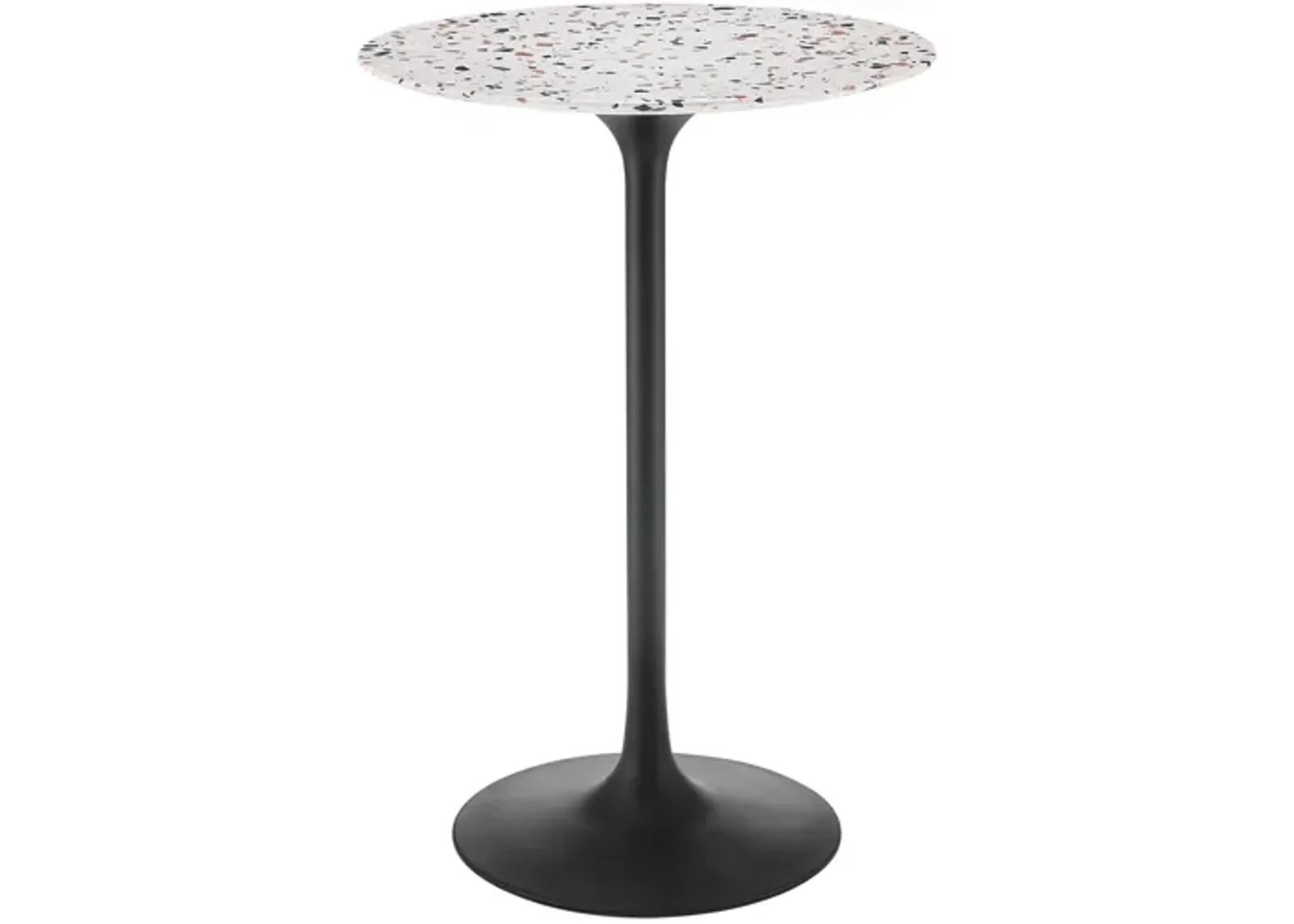 Lippa 28" Round Terrazzo Bar Table by Modway