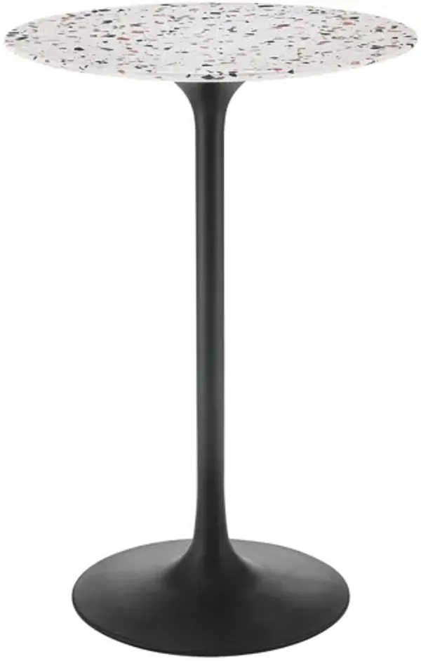 Lippa 28" Round Terrazzo Bar Table by Modway