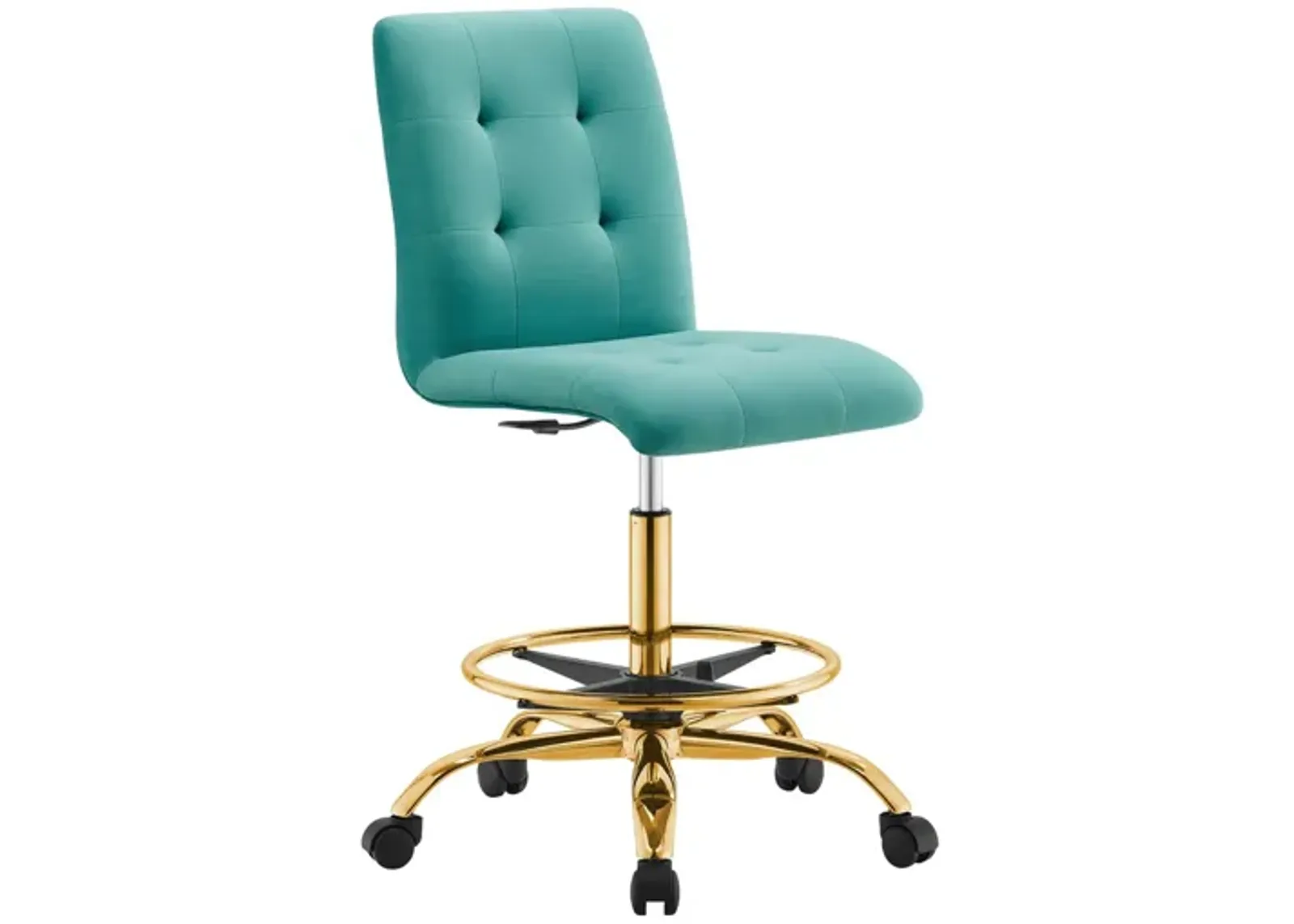 Prim Armless Performance Velvet Drafting Chair by Modway