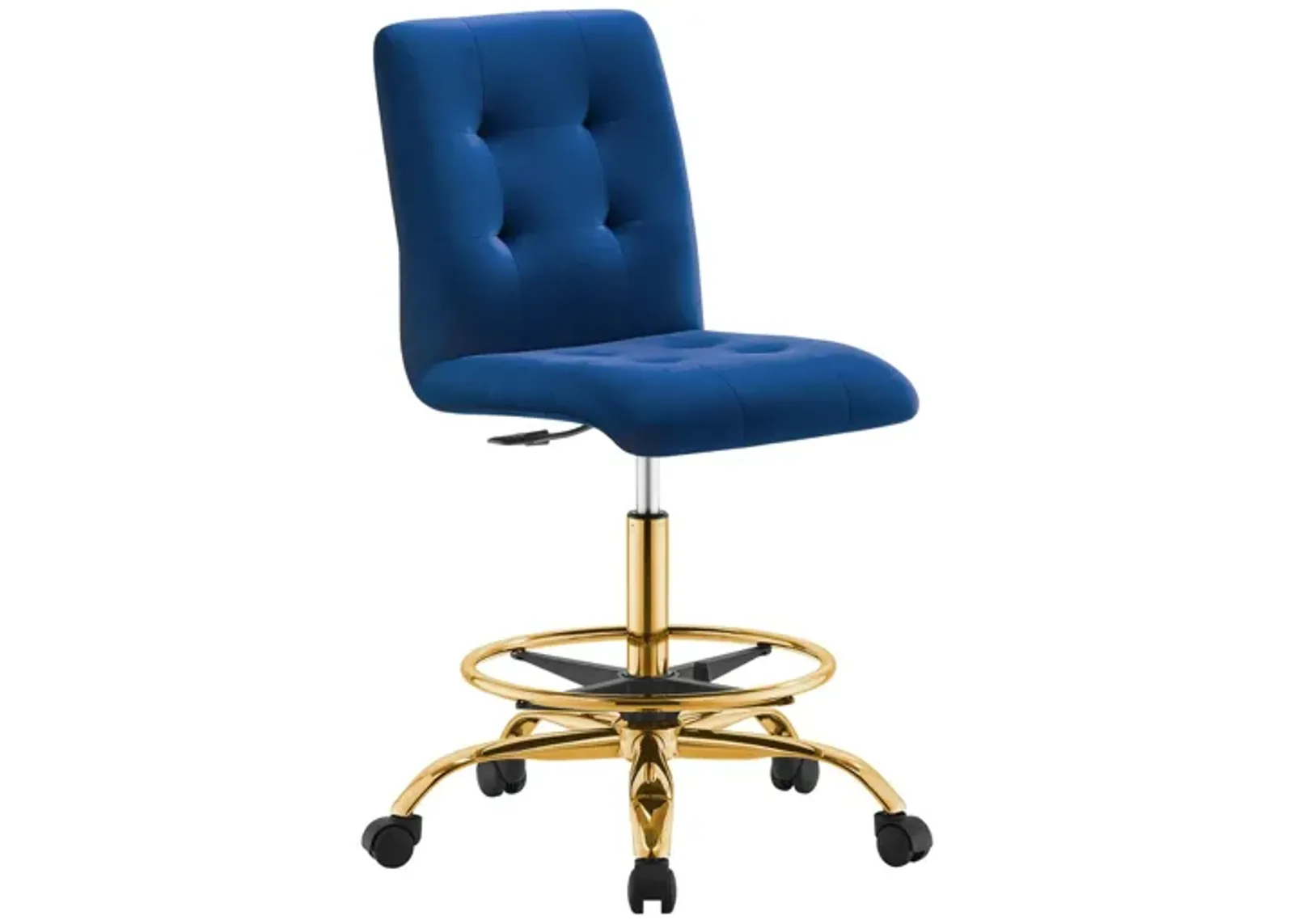 Prim Armless Performance Velvet Drafting Chair by Modway