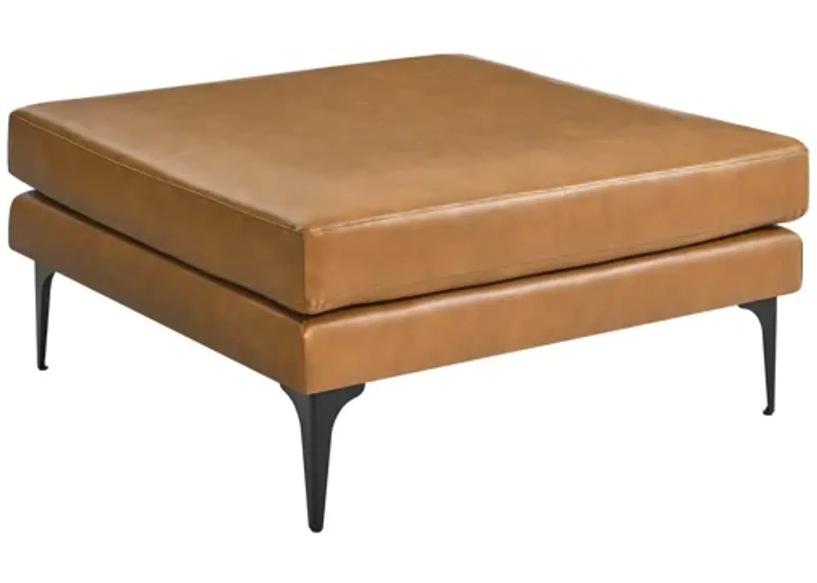 Evermore Vegan Leather Ottoman by Modway