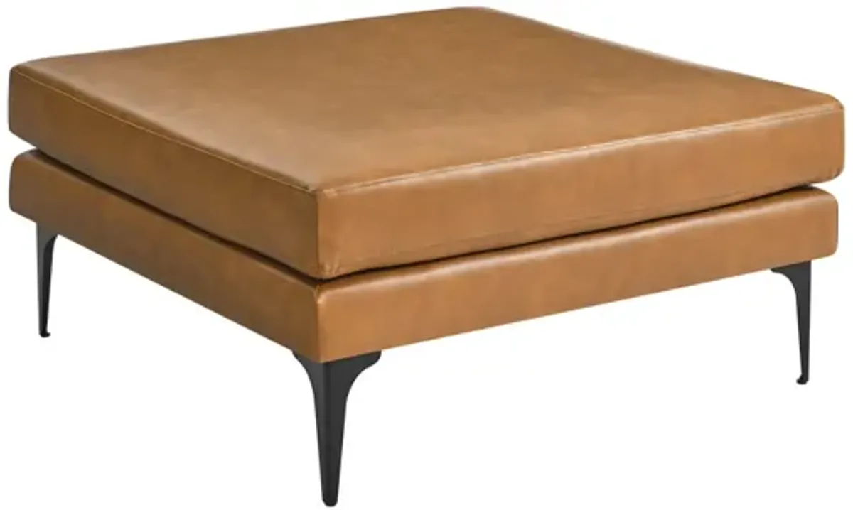 Evermore Vegan Leather Ottoman by Modway