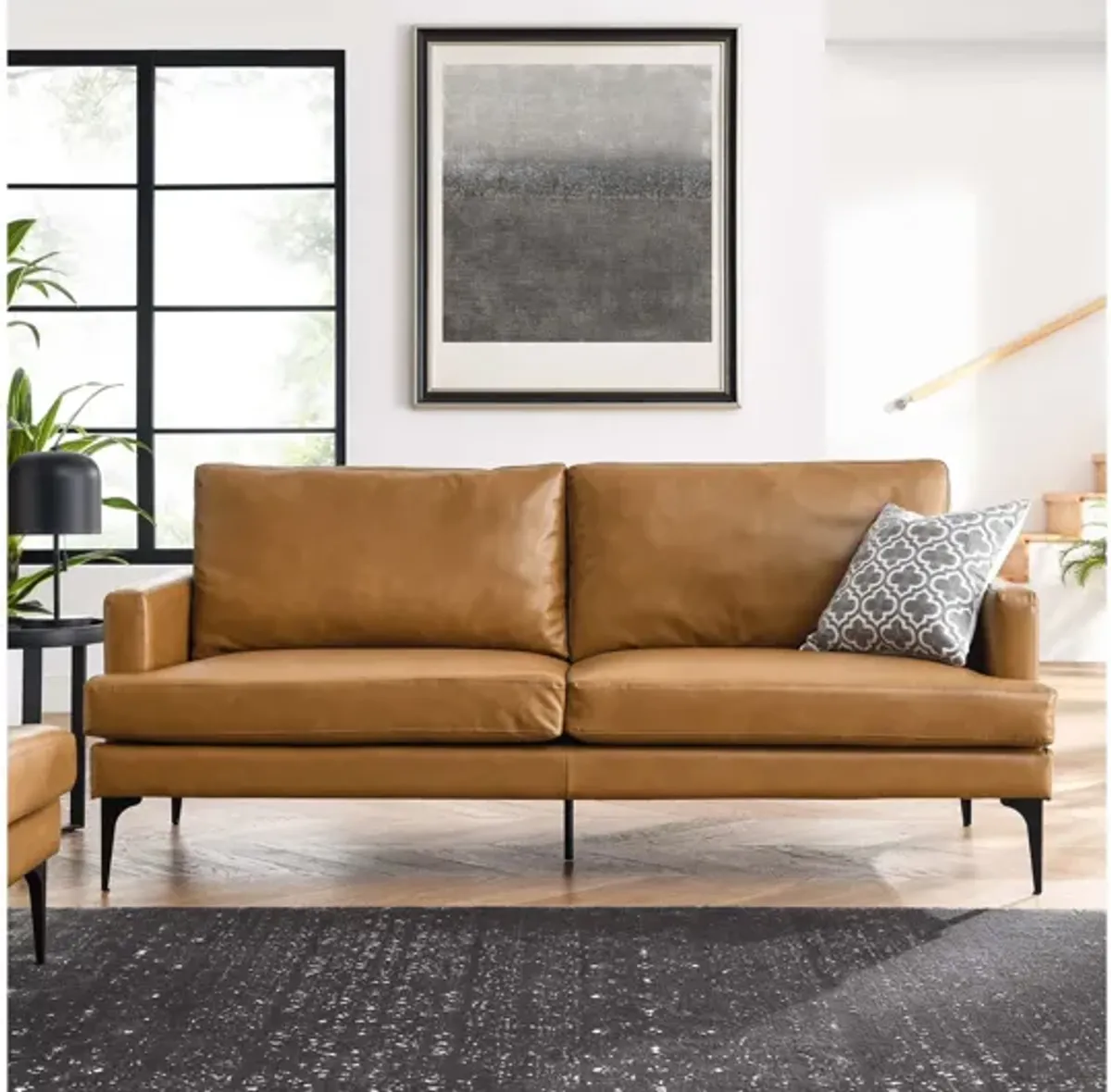 Evermore Vegan Leather Sofa by Modway