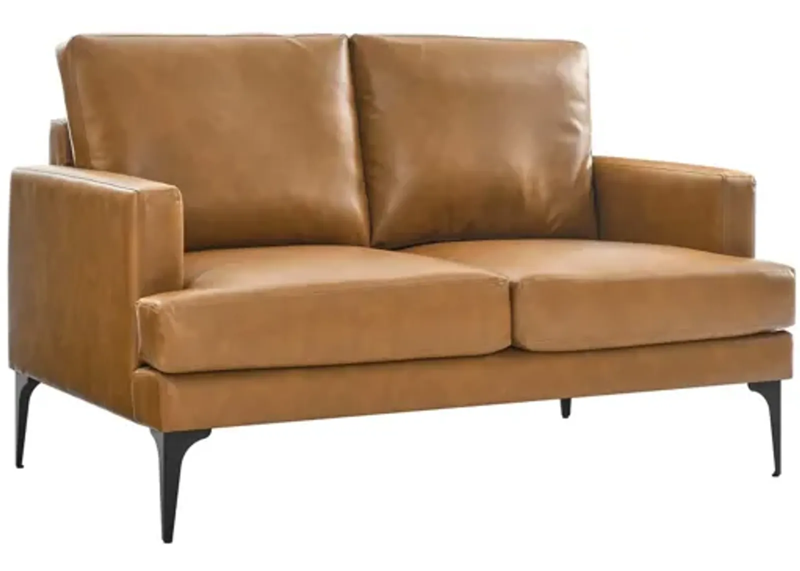 Evermore Vegan Leather Loveseat by Modway