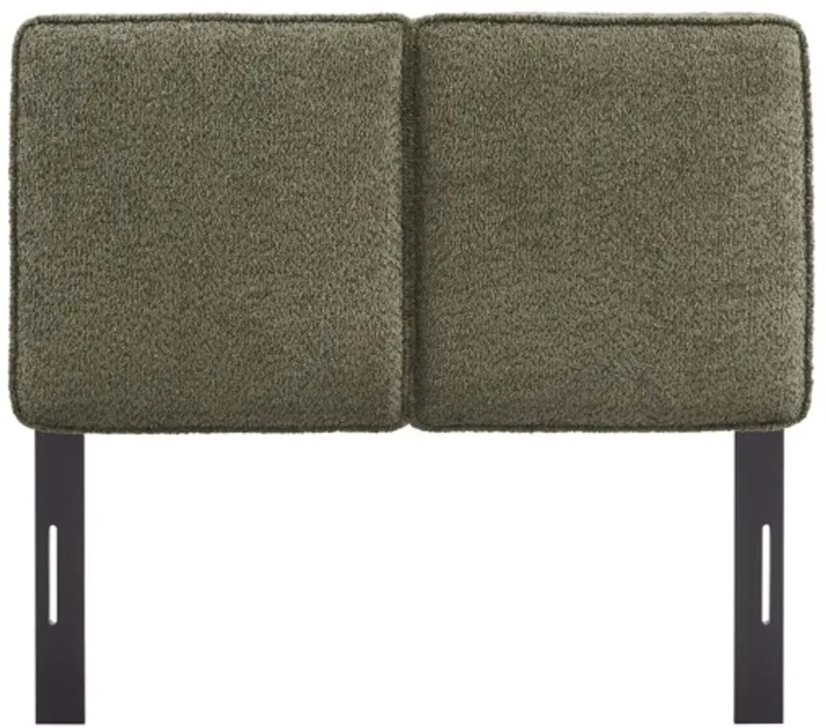 Lindee Boucle Fabric Twin Headboard