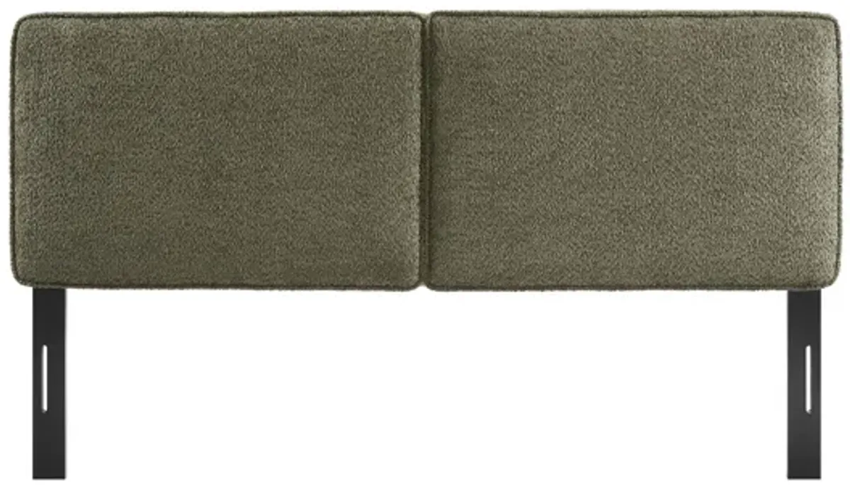 Lindee Boucle Fabric King Headboard