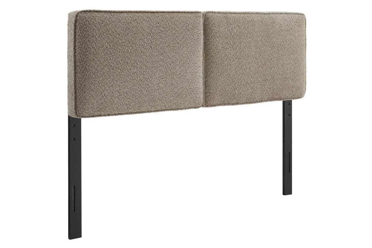 Lindee Boucle Fabric Queen Headboard