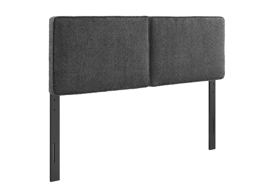 Lindee Boucle Fabric Queen Headboard