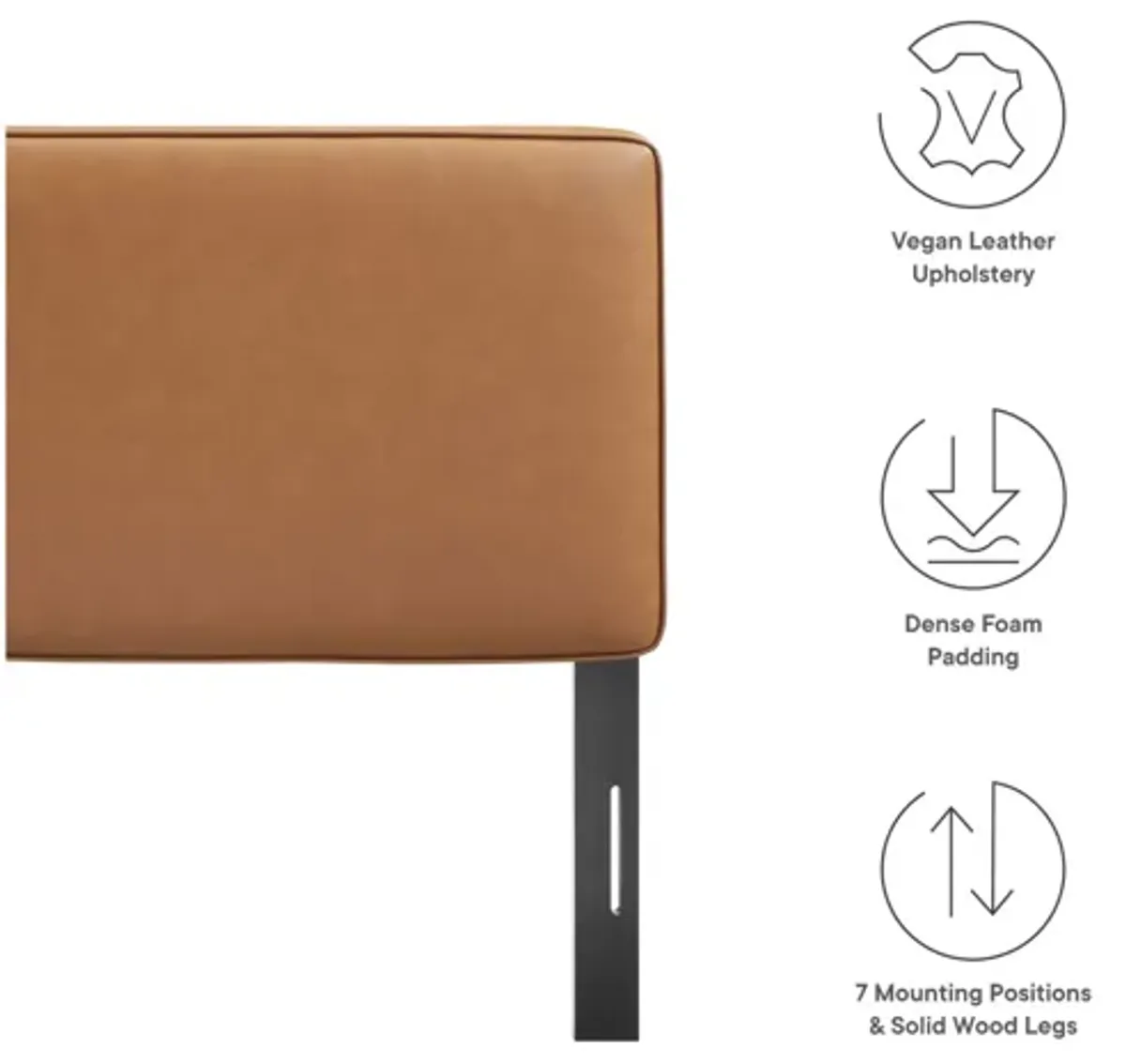 Lindee Vegan Leather Queen Headboard