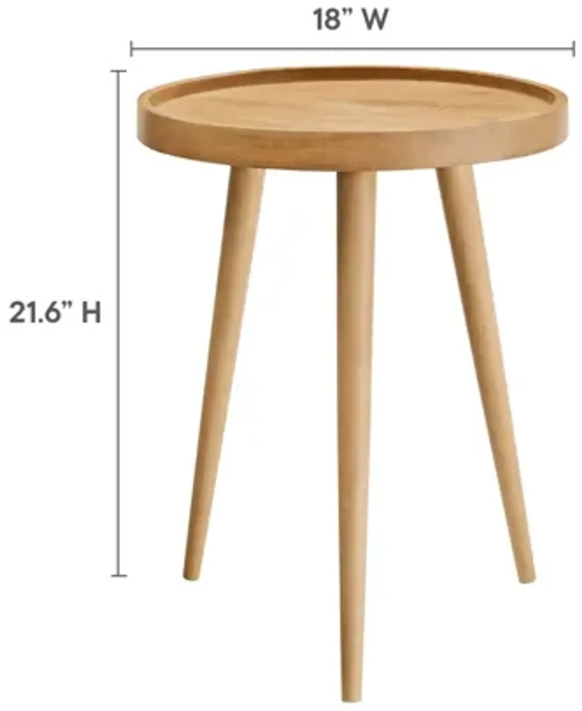 Chiro Round Wood Side Table