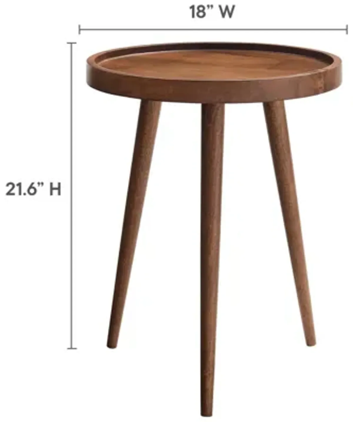 Chiro Round Wood Side Table