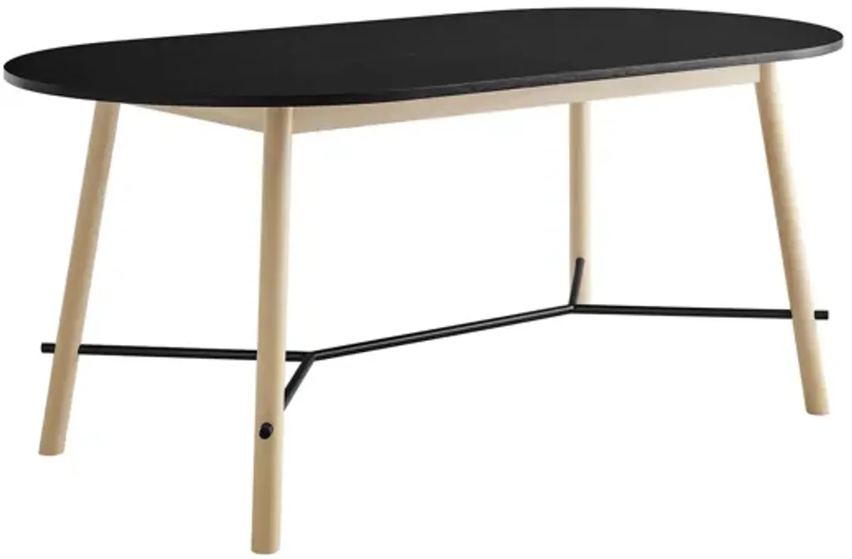 Infuse 71" Wood Grain Dining Table