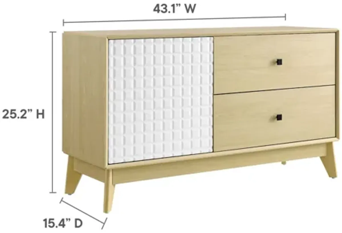 Nectar 43" Wood Grain Accent Cabinet