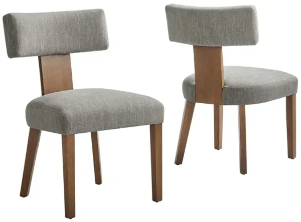 Nalani Fabric Upholstered Dining Chairs Set of 2