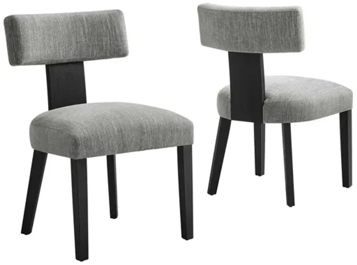 Nalani Fabric Upholstered Dining Chairs Set of 2