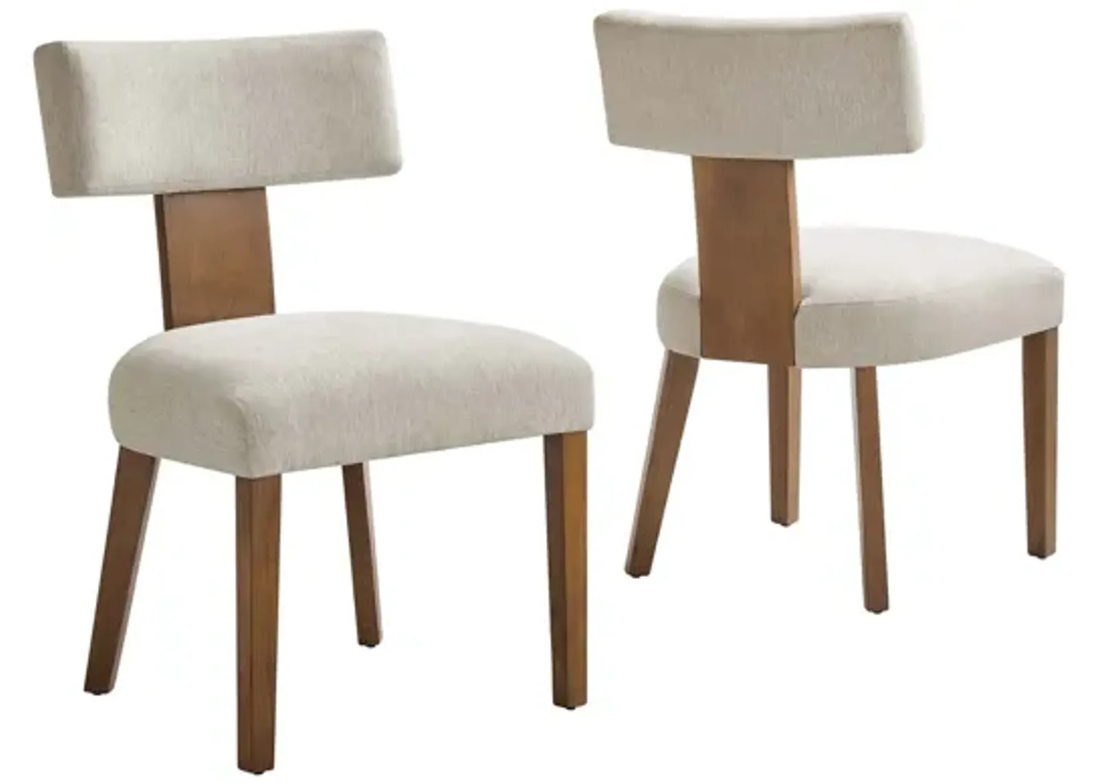 Nalani Fabric Upholstered Dining Chairs Set of 2