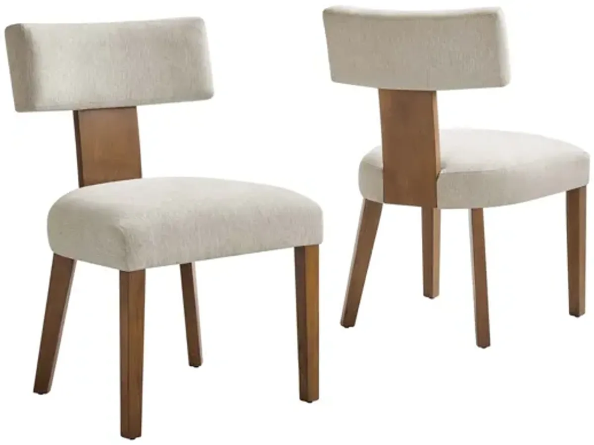 Nalani Fabric Upholstered Dining Chairs Set of 2