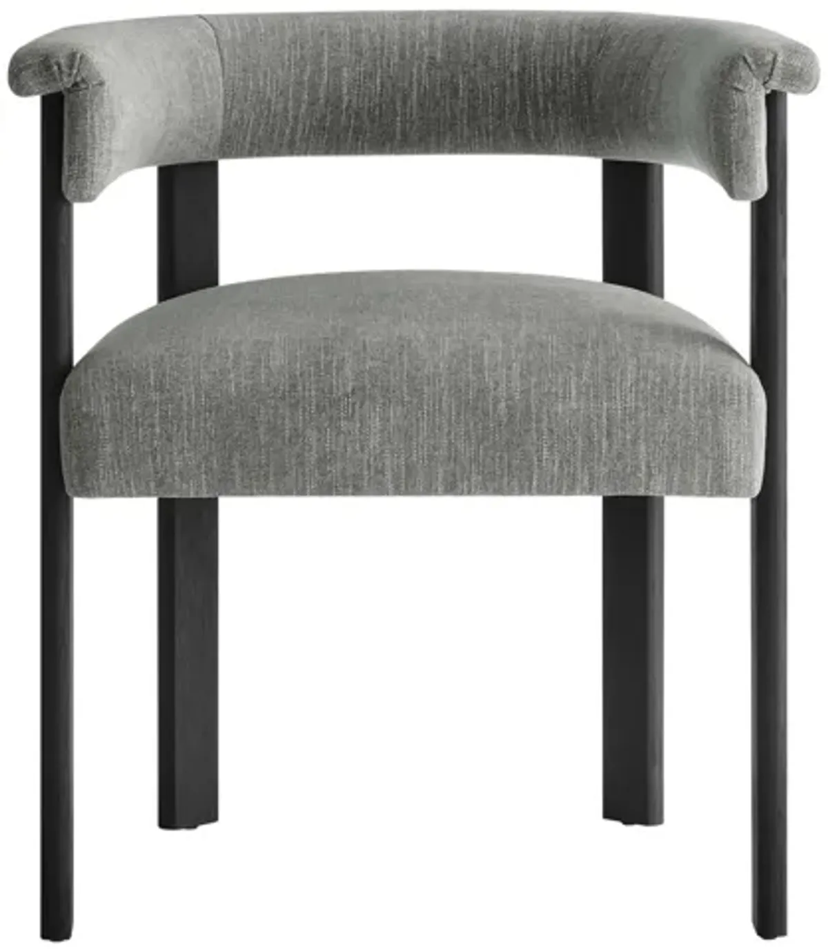 Imogen  Fabric Upholstered Barrel Dining Chairs Set of 2