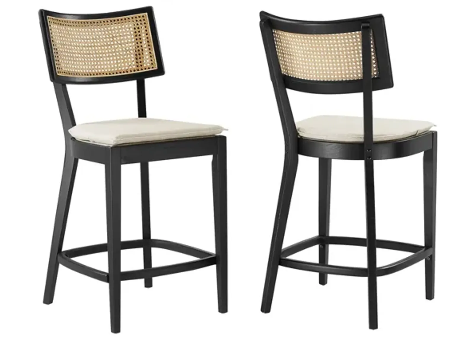 Caledonia Wood Counter Stools Set of 2