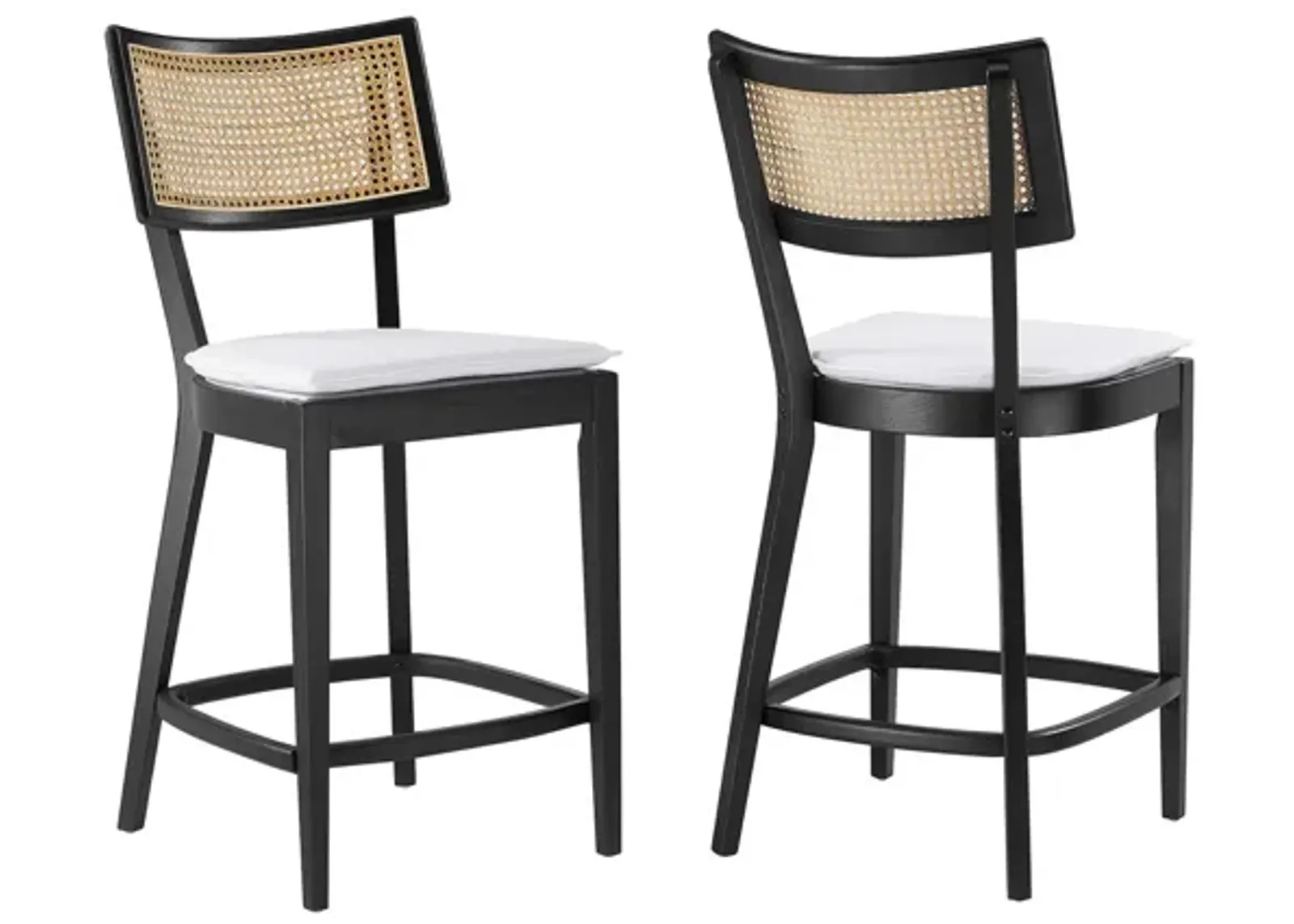 Caledonia Wood Counter Stools Set of 2