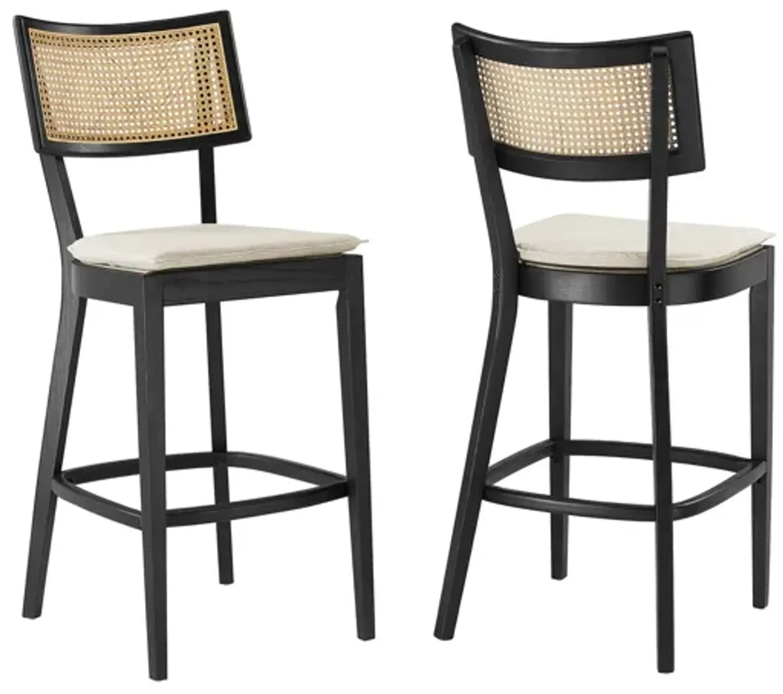 Caledonia Wood Bar Stools Set of 2