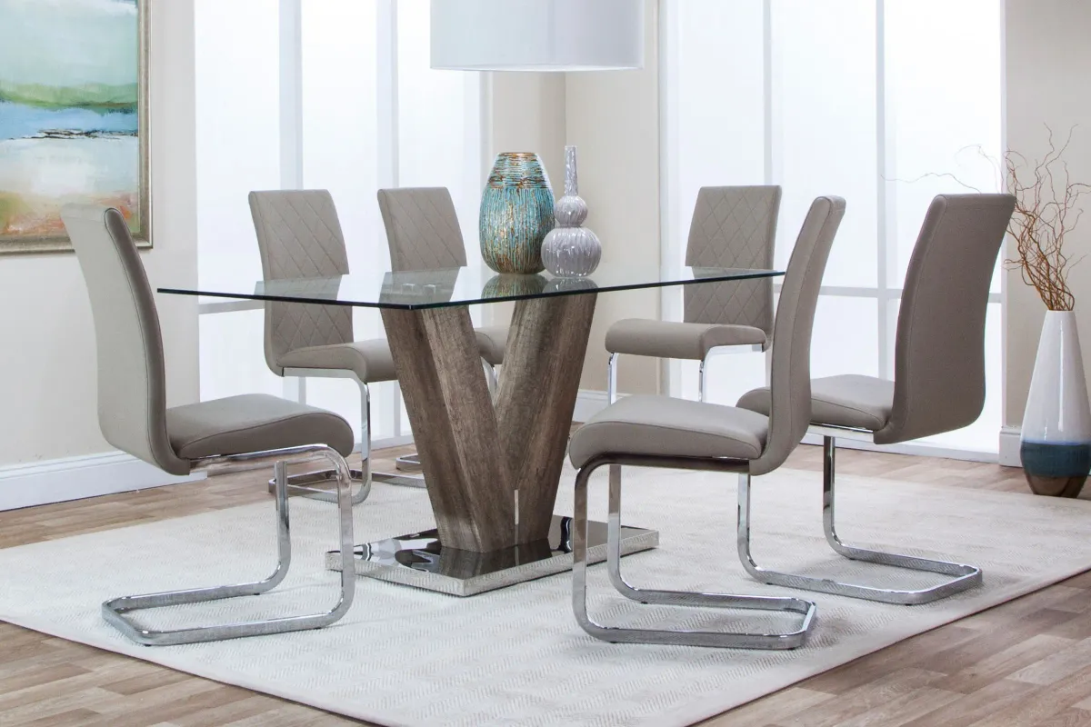 Veneto Dining Table + 4 Chairs