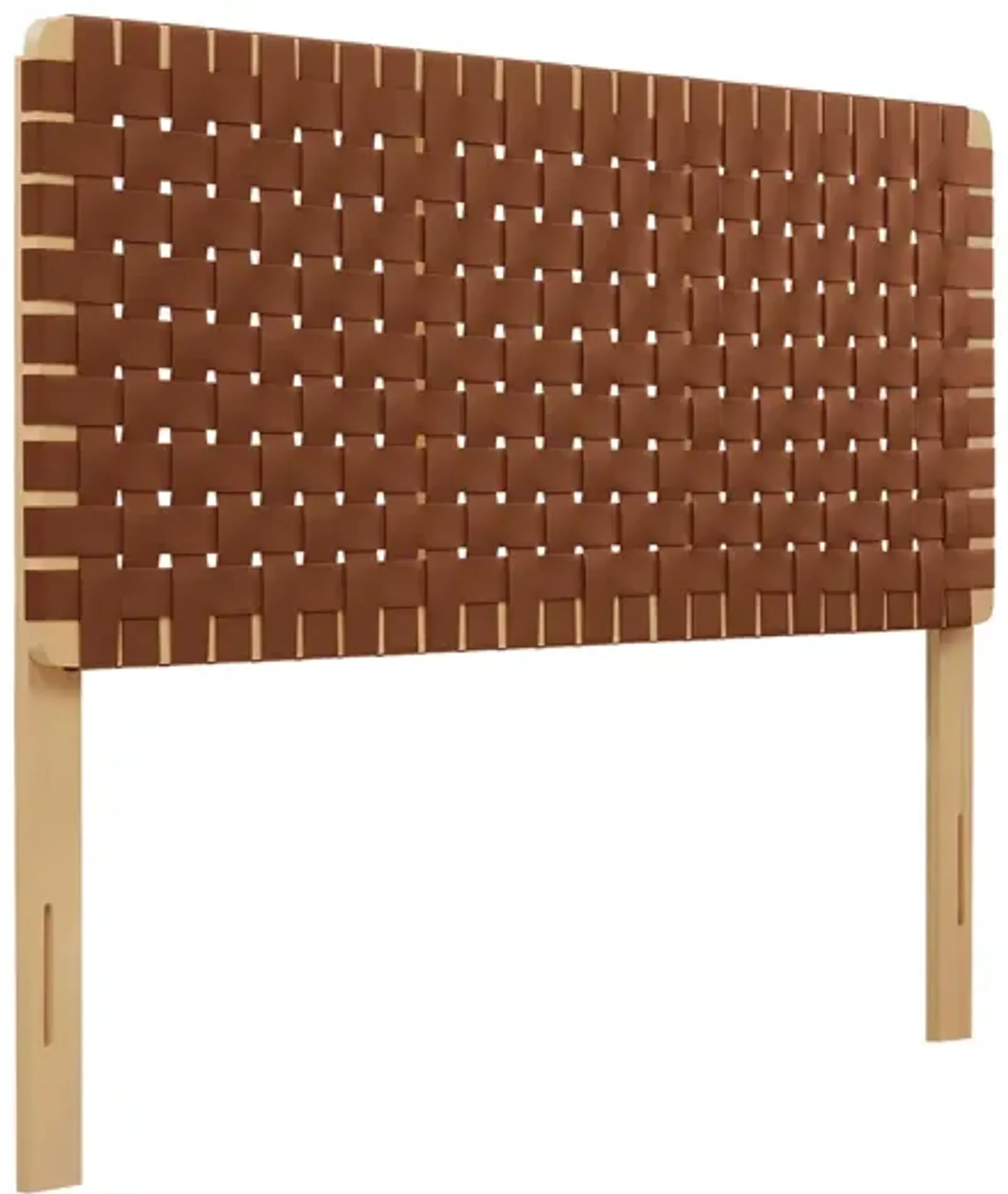 Sparta Weave Vegan Leather Full Headboard