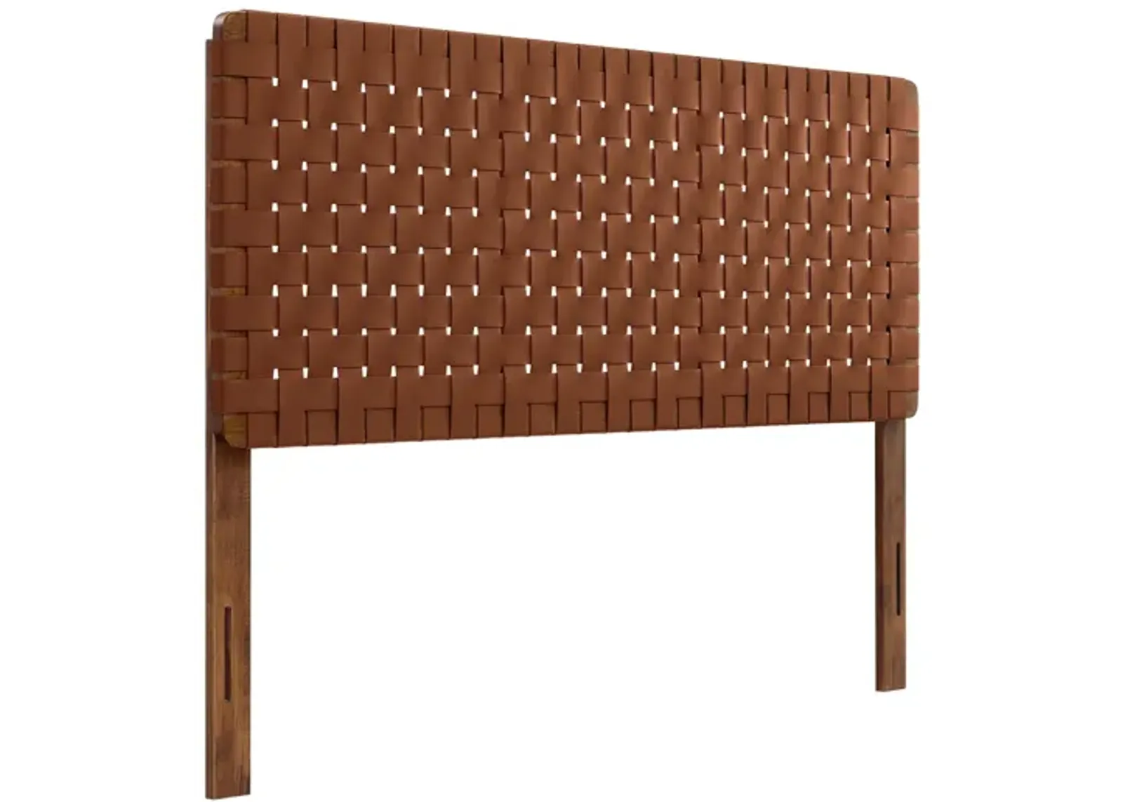 Sparta Weave Vegan Leather Queen Headboard