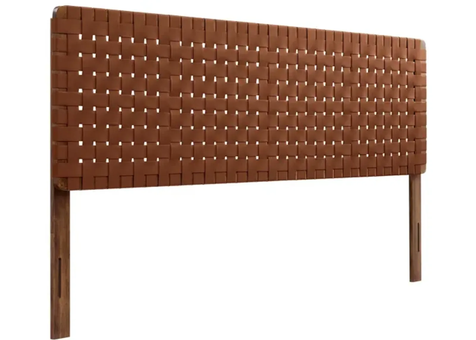 Sparta Weave Vegan Leather King Headboard