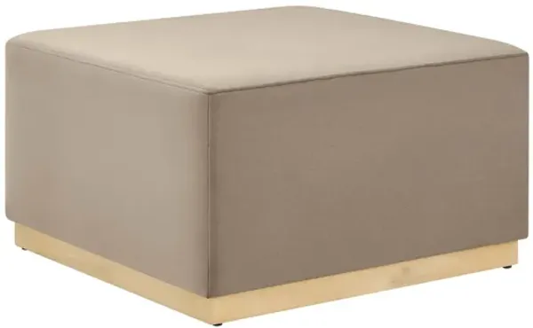 Tilden Large 28" Square Performance Velvet Upholstered Ottoman