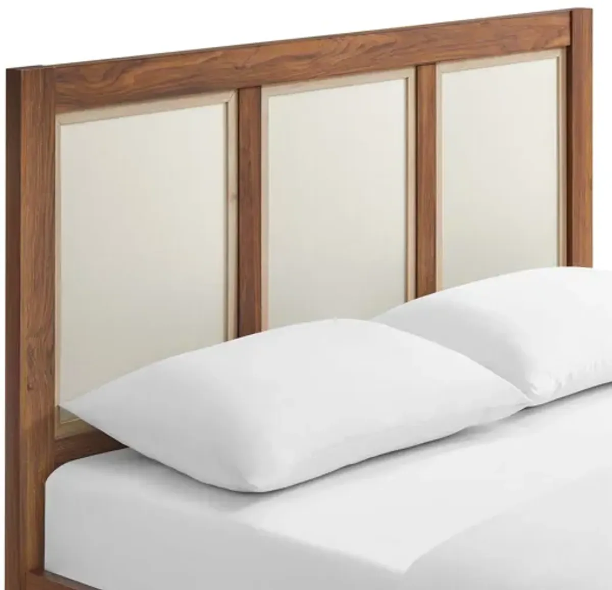 Capri Wood Grain Queen Platform Bed