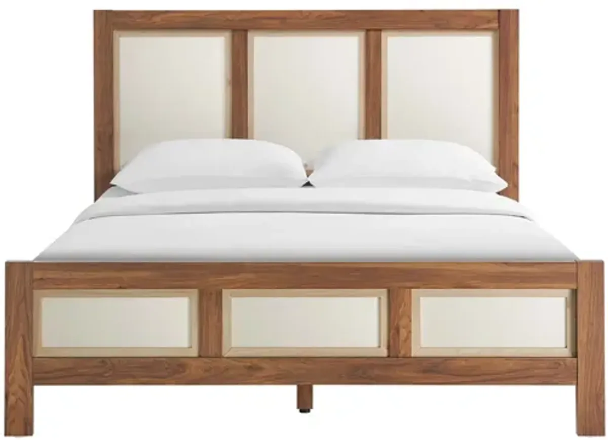 Capri Wood Grain Queen Platform Bed