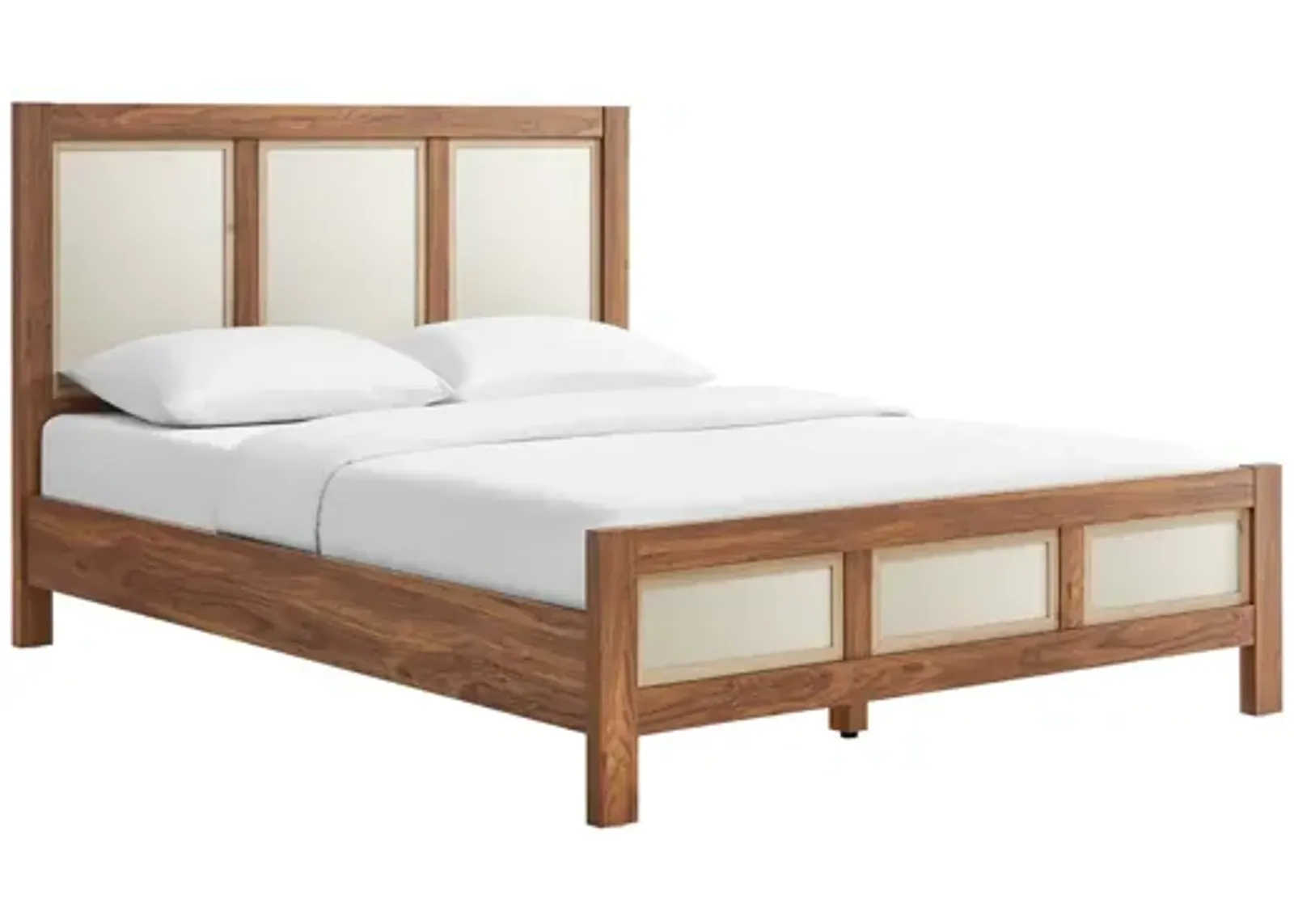 Capri Wood Grain Queen Platform Bed