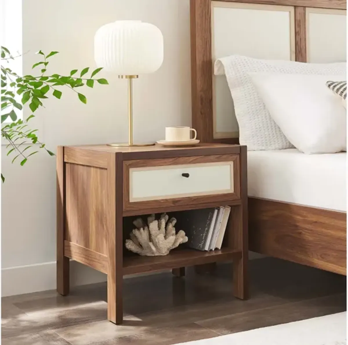 Capri Wood Grain Nightstand